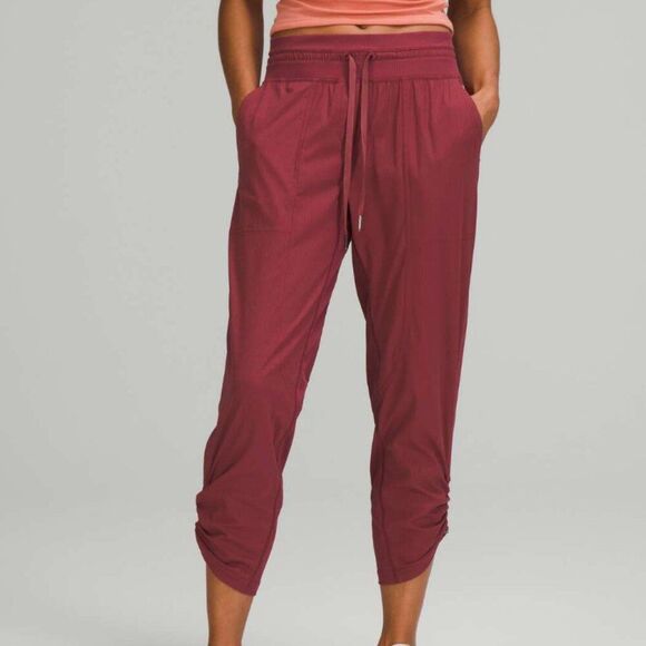 lululemon athletica Burgundy dance studio pants size 4 - Picture 1 of 7